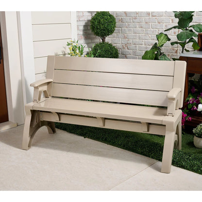Bench-to-Table  Modern Outdoor Patio Furniture Stool Chairs