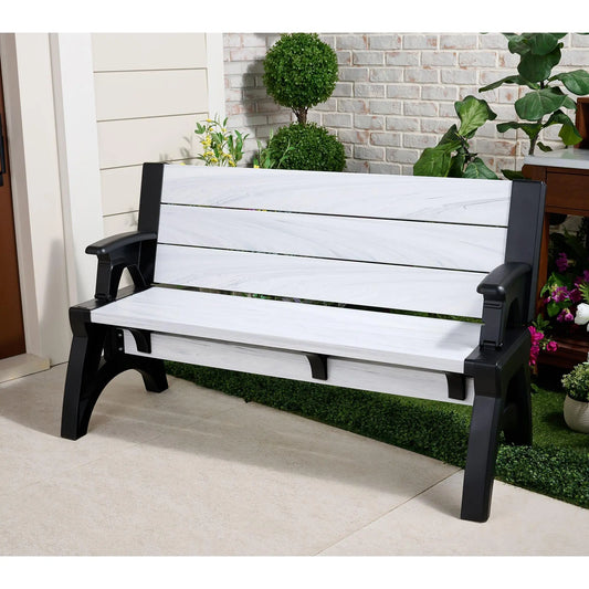 Bench-to-Table  Modern Outdoor Patio Furniture Stool Chairs