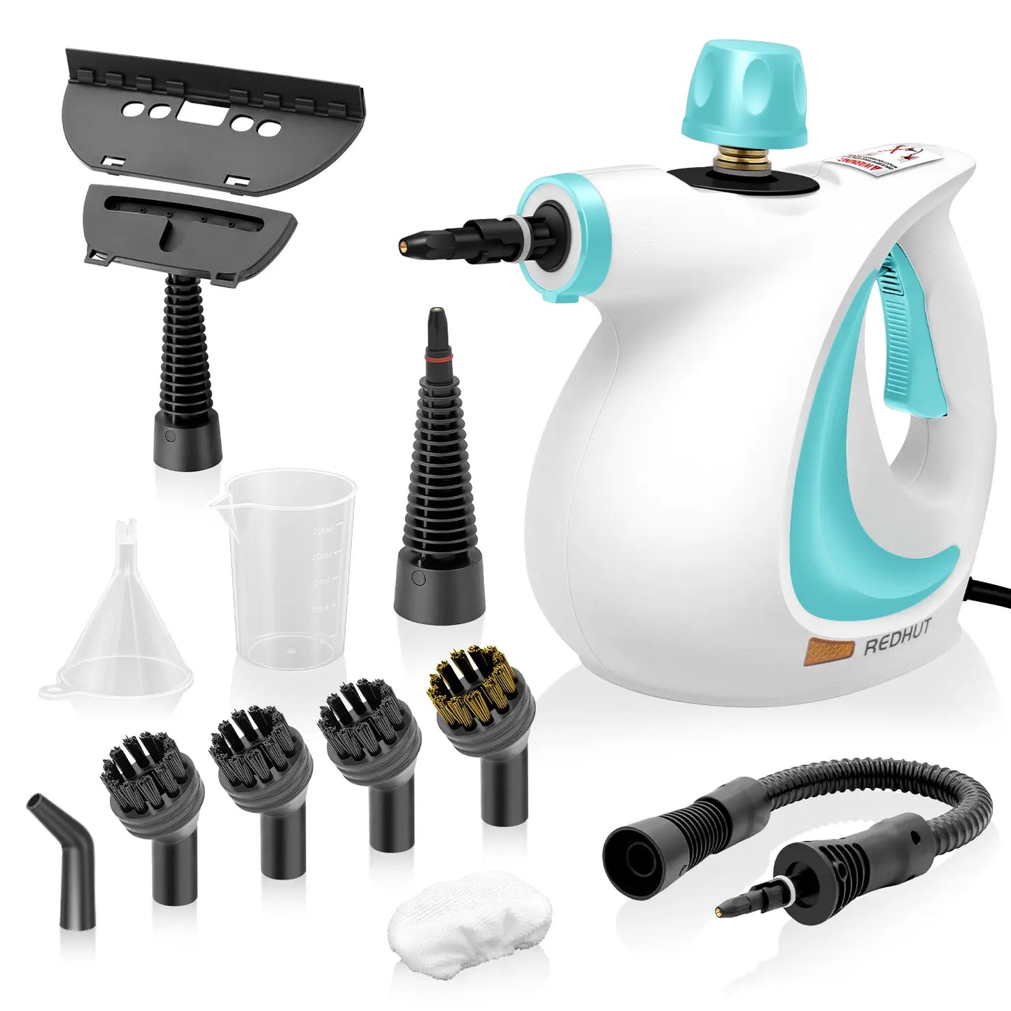 [Spring Home Refresh] Redhut 2026 Pressurized Handheld Multi-Surface Natural Steam Cleaner with 12 pcs Accessories Powerful, Chemical-Free, Steamer for Home And Car, Cleaning Washing Machine, Air Conditioner, Kitchen, Summerclean Appliances Tool Household