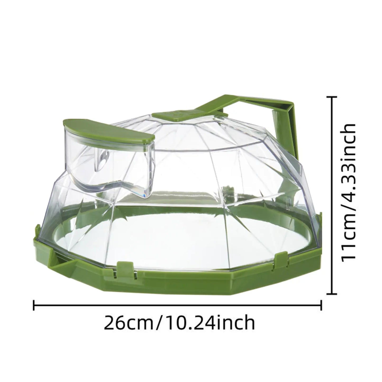 UFORU Microwave Splatter Cover with Water Steamer, 10 inch Clear Microwave Plate Cover Lid for Food, Kitchen Gadgets Accessories for Microwave Oven Kitchenware Utensils
