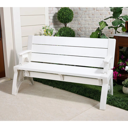 Bench-to-Table  Modern Outdoor Patio Furniture Stool Chairs