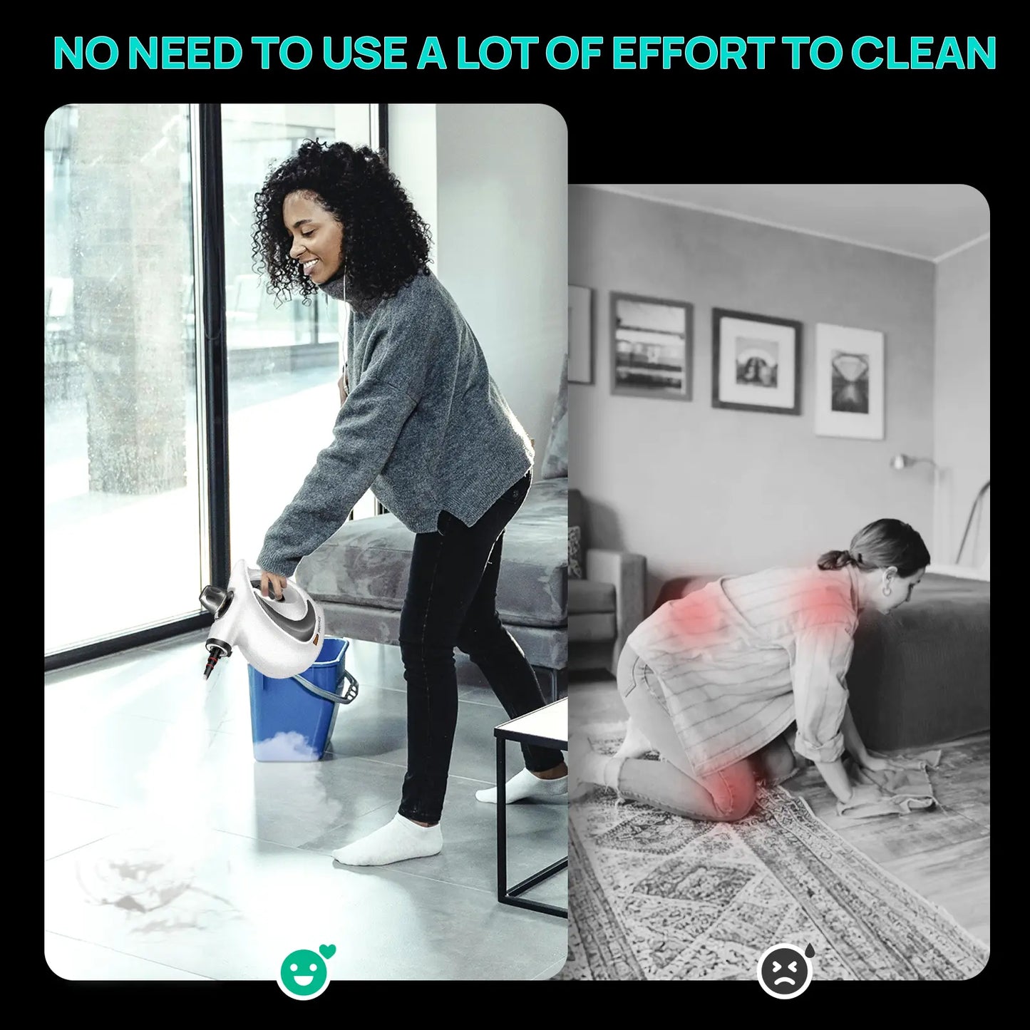 [Spring Home Refresh] Redhut 2026 Pressurized Handheld Multi-Surface Natural Steam Cleaner with 12 pcs Accessories Powerful, Chemical-Free, Steamer for Home And Car, Cleaning Washing Machine, Air Conditioner, Kitchen, Summerclean Appliances Tool Household