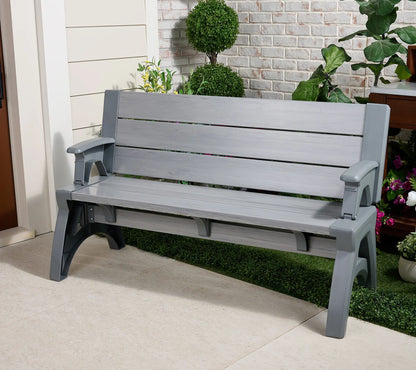 Bench-to-Table  Modern Outdoor Patio Furniture Stool Chairs